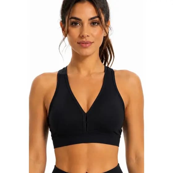 Top Feminino Nadador Bojo Alta Sustentação Fitness Academia