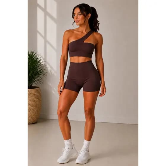 Conjunto Academia Feminino Poliamida Top + Short Fitness
