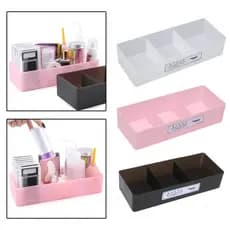 Caixa Organizadora Porta Cílios Acrílico Lash Box c/3 Divisoria