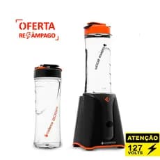 Liquidificador Blender Cadence 2 Jarras De 500ml Preto 127v