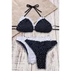 Biquini Feminino Dupla Face Ripple Empina Bumbum Estampado e liso Bojo