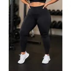 Calça Leg Plus Size Cós Alto G1 G2 G3 Zero Trasparência