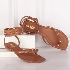 Sandália Feminina Flat Rasteira De Dedo Brilho Moda Verão Tendência Blogueira Dia a Dia Original