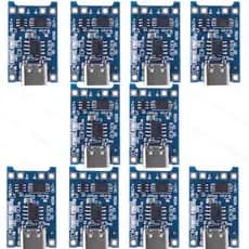 Kit c/ 10 Módulo Carregador Usb Tipo C Bateria Tp4056 c/proteção