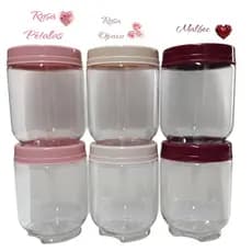 Kit 2 Pote Organizador Gire e Trave 380ml Porta Tempero Empilhável