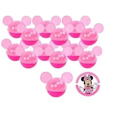 kit  c/12 Porta Mix Minnie Rosa Festa Lembrancinha