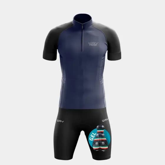 Conjunto Kit Masculino Ciclismo Camisa Bermuda Short Bermuda Gel Bike Pedal Speed Mtb