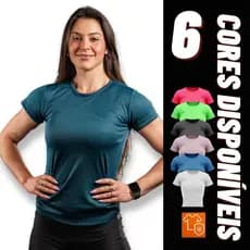 Camisa Camiseta Feminina Academia Fitness Proteção Solar UV Manga Curta 50+ Blusa Térmica