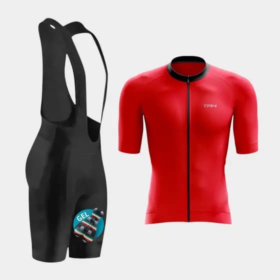 Conjunto Masculino Ciclismo Ciclista Premium Camisa Masculina Bretelle Forro Gel Elite Bike Pedal