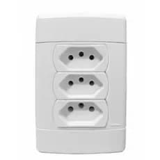 Conjunto Triplo Tomada 20A 4x2 Neo Sottile