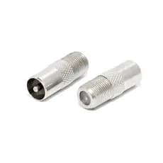 Adaptador Metal Antena Coaxial Europeu Macho Tv Rf