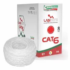 Cat6 Cabo Rede Landutti Gigabit Condutti 305m 100% Cobre Cmx