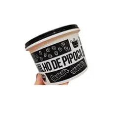 Tupperware Pote Milho Pipoca Preto e Branco