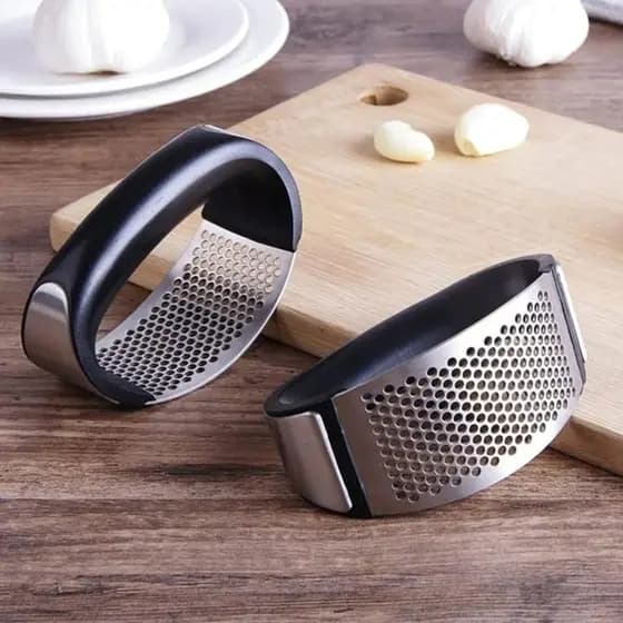 Amassador Manual de Alho e Moedor de Inox Triturador Eficiente para Alho, Cebola e Temperos