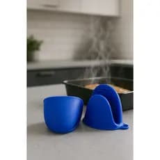 Kit com 2 Luvas de Silicone para Cozinha – Resistente ao Calor, Antiderrapante Ideal para Cozinha