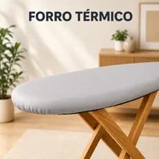 Forro Térmico Para Tábua de Passar Roupa Aluminizado Com Espuma Ajustável Universal Todos Tamanhos