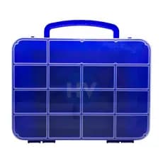 Maleta Plastica Organizadora 14 Divisórias - Azul