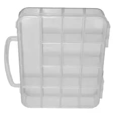 Maleta Plastica Organizadora 14 Divisórias - Transparente
