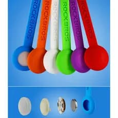 Kit 2 Piscas Sinalizador Luz de Aviso Advertência Faixa Elástica Rockbros de 28cm