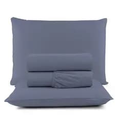 Jogo De Cama Queen 4 Peças - 400 Fios Toque Macio Micropercal