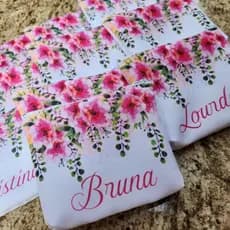 20 Necessaire Personalizada LUXO/ Bolsa Personalizada / Lembrancinha Personalizada