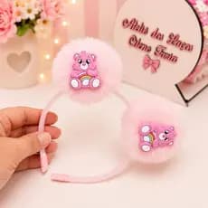 Ursinhos Carinhos - Tiara Pompom Infantil / Arquinho de menina Inquebrável/ Laços de cabelo