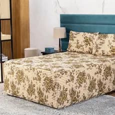 Lençol Luva Estampado Malha Gel Alta Qualidade Solteiro Casal Padrão Casal Queen e King + Fronhas