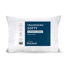 Travesseiro Toque De Pluma de Ganso Tecido Micropercal Anti-ácaro 70x50cm Macio Luxo