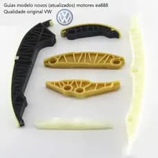 Kit Guia Corrente Comando do Motor Deslizante Jetta Tsi / Audi A3 A4 / Tiguan / Fusca