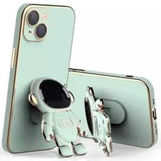 Capa Case Ultra fina Com suporte Astronauta S21FE A05S S23 Redmi 12 Iphone 11