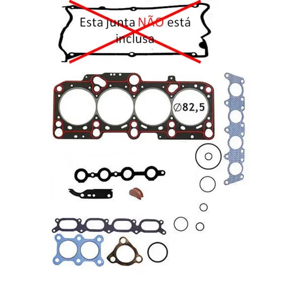 Jogo Junta Superior Vw Passat Adr Afy Aeb 1.8 20v Turbo Audi 20V 111283pk