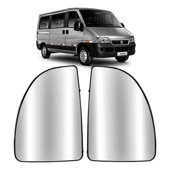 Par Lente Retrovisor Com Base Ducato 2003 A 2017 Espelho Superior