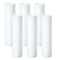 Kit 6 Refil Elemento Polipropileno Liso 9 3/4 5 Micra