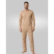 Pijama Masculino Longo Estiloso Confortável Malha Premium Inverno Alta Qualidade Oferta