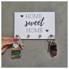 Porta Chaves De Parede Moderno Chaveiro Pendurar Chaves - Home Sweet Home