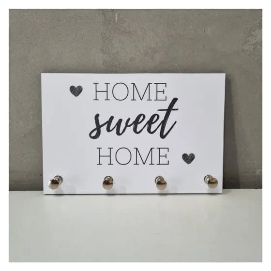 Porta Chaves Decorativo MDF - Home Sweet Home