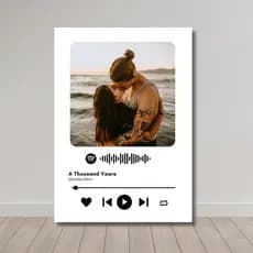 Quadro Placa Spotify - Netflix - Personalizado Quadro de Casal Dia dos Namorados - Presente