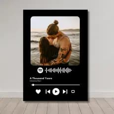 Quadro Placa Spotify Personalizado Quadro de Casal Dia dos Namorados