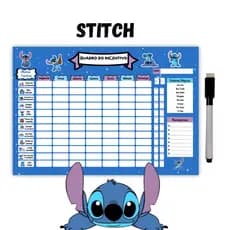 Quadro De Rotina Infantil Lilo Stitch Atividade Para Incentivo Quadro de Recompensa Disciplina