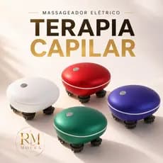 Massageador Elétrico Cabeça e Corpo Recarregável Bivolt