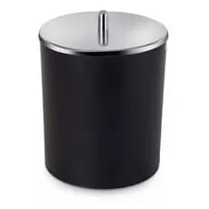 Lixeira 5 Litros Com Tampa Inox Cesto Armazenamento Lixo Banheiro Cores Premium Linha Luxo 18,7x25,0cm