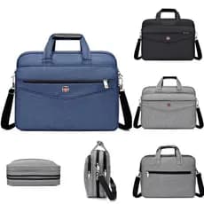 Bolsa pasta transversal alça de mão feminina masculina executiva notebook  livros p/professor