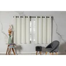 Cortina Oxford 4,00x1,40 para cozinha/sala/quarto recomendada para varão de 3 metros