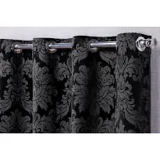Cortina Jacquard 2,00 X 1,30 Semi Blackout Para Sala/Quarto E Cozinha