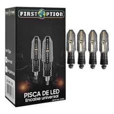 2 PARES PISCA DE LED NORMAL E SEQUÊNCIAL PARA MOTOCICLETA LED-MT135 LD-MT-SQ134