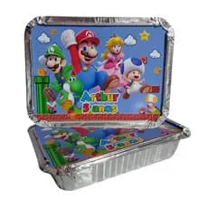 Marmitinha Personalizada Super Mario - Marmitinha para bolo Personalizada lembrancinhas de festa