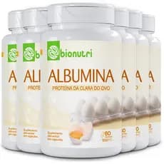 Kit 6x Suplemento Albumina 500mg (60 Cápsulas) - Bionutri