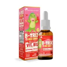 Vitamina em gotas Kids B-trix 20ml 0,75mcg por gota (sabor morango) - Flora Nativa