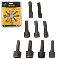 JOGO CANHAO / SOQUETE SEXTAVADO PRO COM 9 PECAS 5/6/7/8/9/10/11/12/13MM