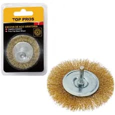 ESCOVA DE ACO ONDULADAS CIRCULAR TOP PROS 2''